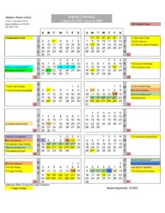 2023-2024 Student School Calendar - Sheet1 - Adelante Charter School of ...