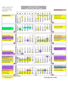 2023-2024 Student School Calendar - For Planner - Adelante Charter 